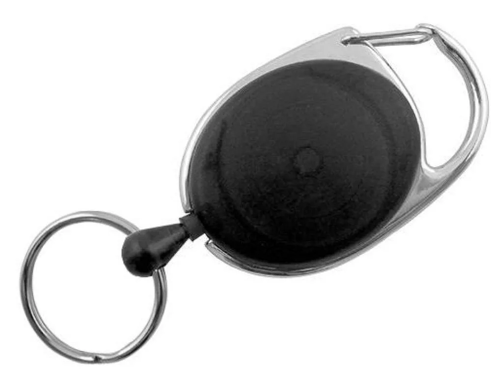 Jojo för nycklar eller nyckelbricka. Svart färg.